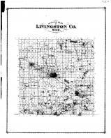 Livingston County Outline Map, Livingston County 1875
